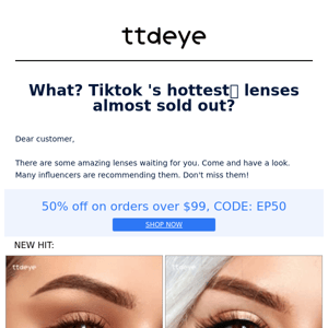 What? Tiktok 's hottest🔥 lenses almost sold out?