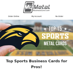 Top Sports Business Cards! 🏈⚾🏀