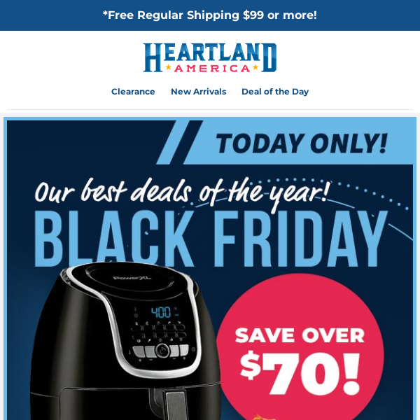 DOORBUSTER💥 *$42.97 Five-Quart Air Fryer! - Heartland America