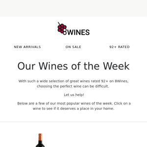 Our wines of the week