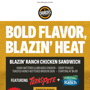 NEW Blazin’ Ranch Chicken Sandwich 🔥