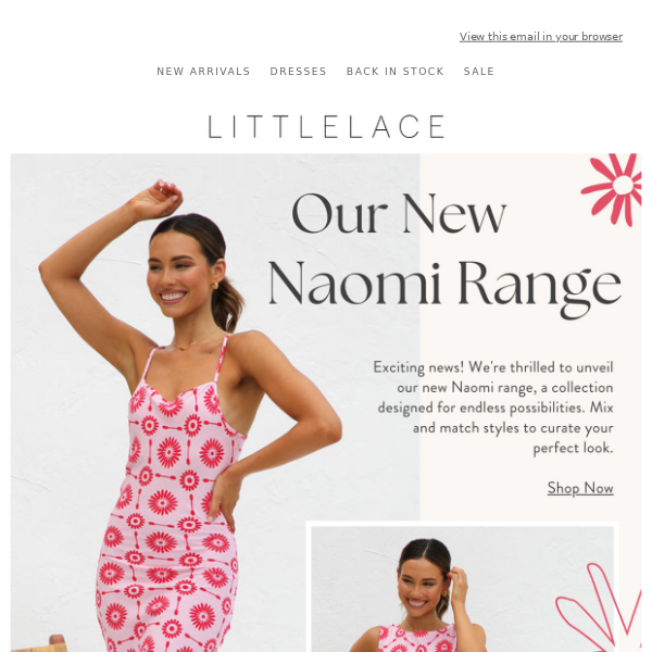 Our New Naomi Range 🌸💕