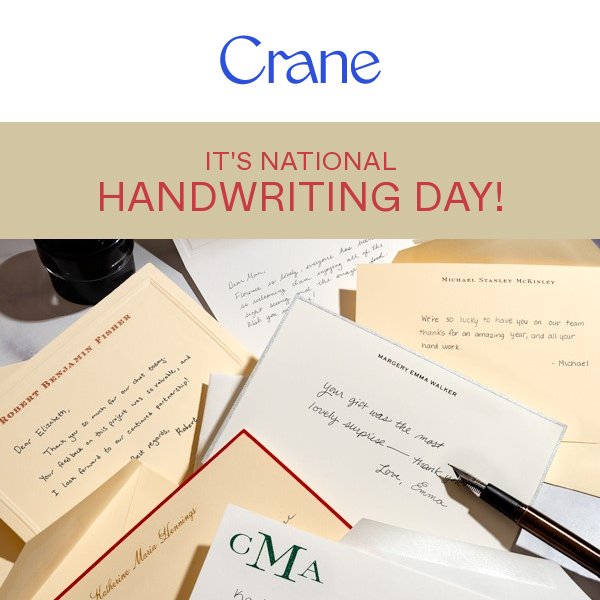 Celebrate National Handwriting Day With Us! ✍