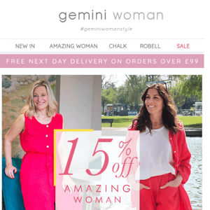 15% Off Amazing Woman