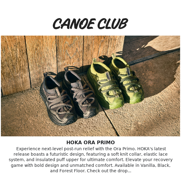 Just Released: HOKA Ora Primo