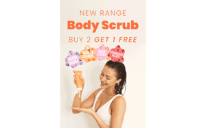 Buy 2 get 1 Body Scrubs!