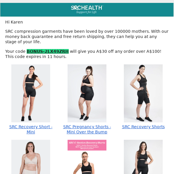 SRC, Recovery, Leggings, Support