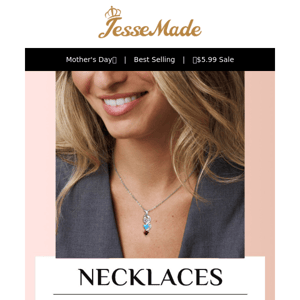 Necklaces are the perfect eye-catching accessories to show off your individual style