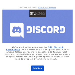 Join the STL Discord Community.