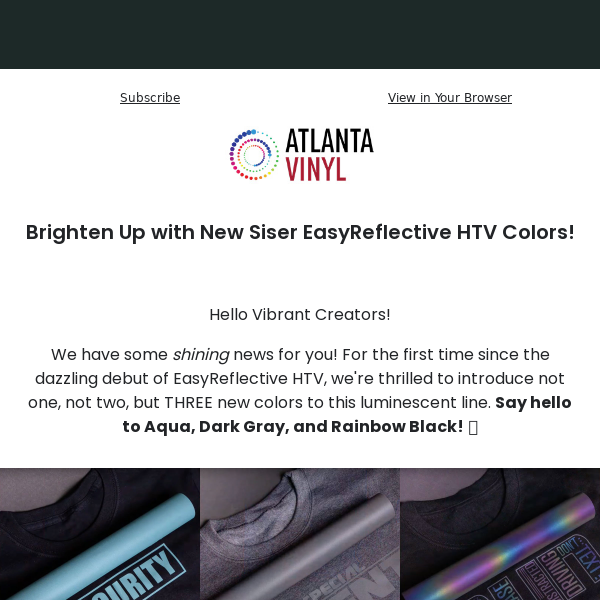 ✨ New Hues Alert: Siser EasyReflective HTV's Colorful Twist!