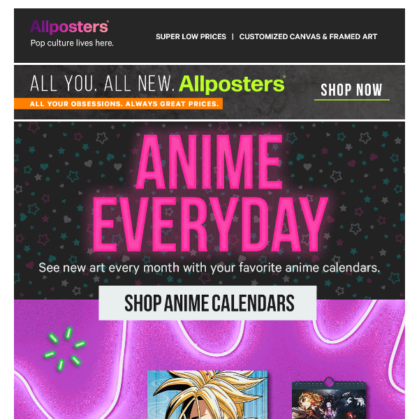 New calendars = anime everyday