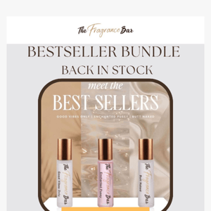 Fragrance Bundles Are Now Back In Stock!