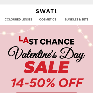 Our Valentine’s Day Sale Ends Soon ❤️