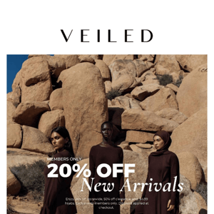 20% OFF NEW ARRIVALS