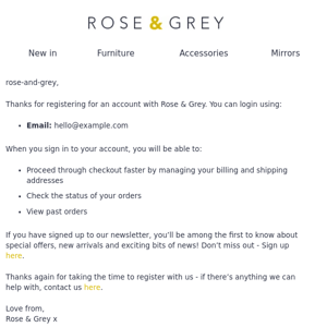 Welcome to Rose & Grey