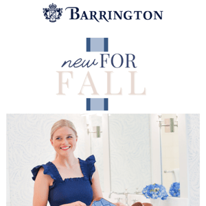 What's NEW at Barrington for September!