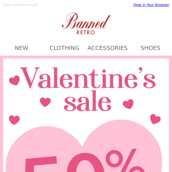 💘Valentine's SALE! 50%OFF - don't miss out