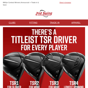 There's a Titleist TSR Driver for Every Player - Customize Online Today ⛳ Shop Memorial Day Specials & Save