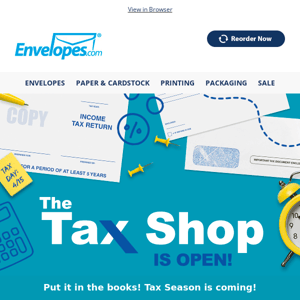 The 2023 Tax shop is open!