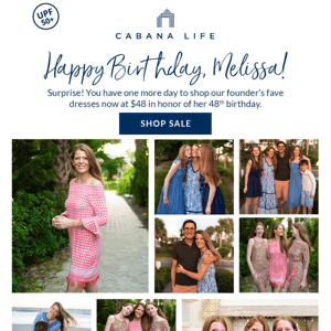 Celebrate Melissa's birthday with $48 dresses! 🥳
