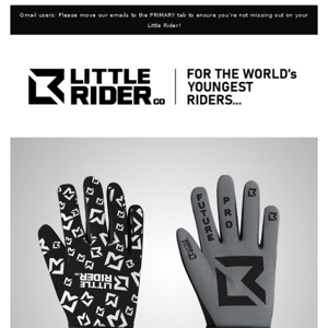 Little Rider Future PRO Gloves back in stock