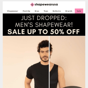 👨 💪 Just Dropped: Men's Shapewear!