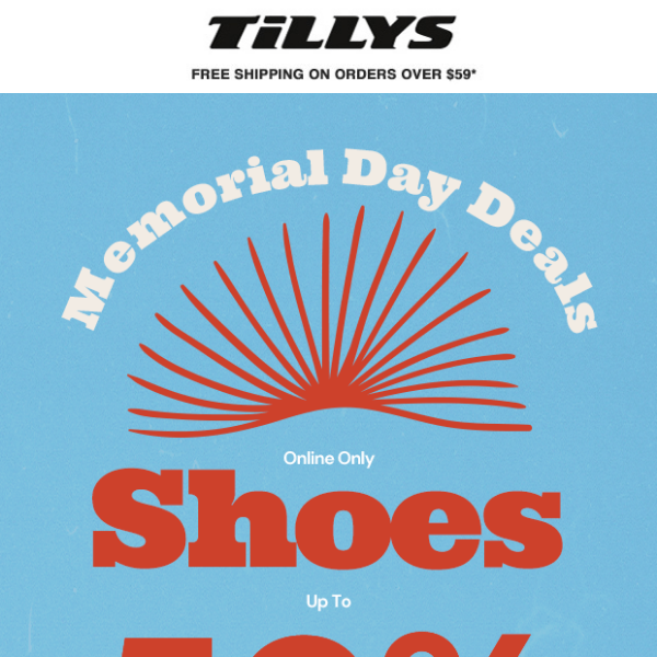 50% Off Shoes ☀️ Memorial Day Deals ➡ Today Only