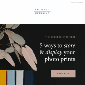 5 Ways to Both Store & Display Prints