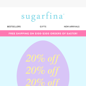 Loyalty Exclusive 20% OFF Easter! 😊