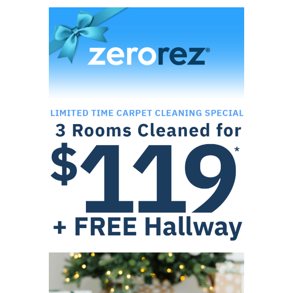 Deck the Halls with a free hallway cleaned 🎄