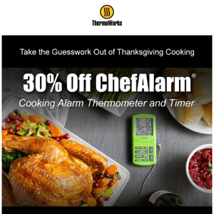 30% Off ChefAlarm + Still Time for Delivery by Christmas w/ 2-Day