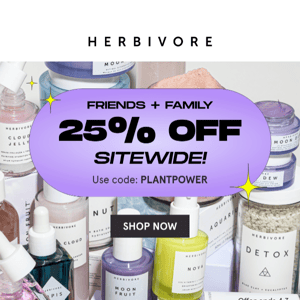 Don’t miss 25% off sitewide!