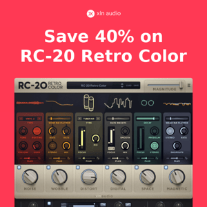 Save 40% on RC-20 Retro Color