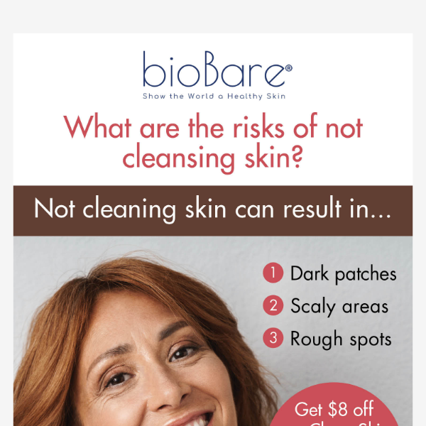 What are the risks of not cleansing skin regularly?