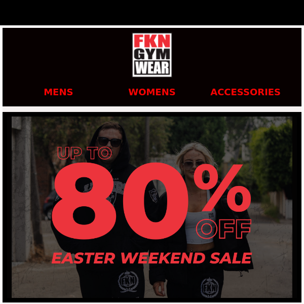 EASTER SALE! 🐣 UP TO 80% OFF CLOTHING & ACCESSORIES