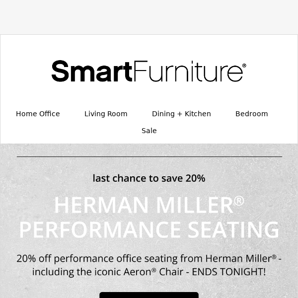 20% Off Herman Miller Furniture Ends Tonight!