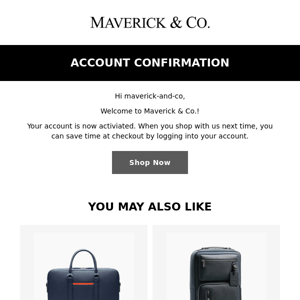 Your Maverick account is activated!