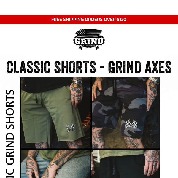 ⚡️CLASSIC GRIND SHORTS! They’re back!⚡️