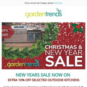 New Year, New Garden: extra 10% off outdoor kitchens 🏡