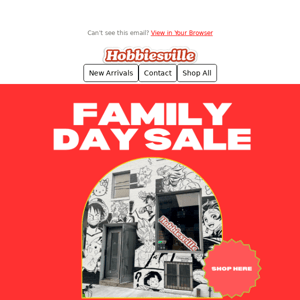 😍 Family Day Sale 😍