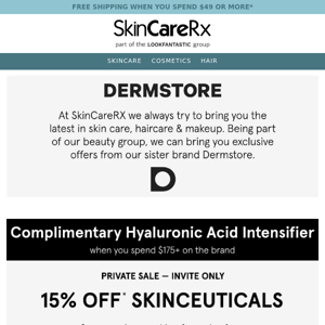 Exclusive Access: 15% Off SkinCeuticals & Dermablend