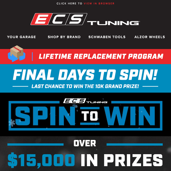 Final Week To Spin For Over $15,000 In Prizes