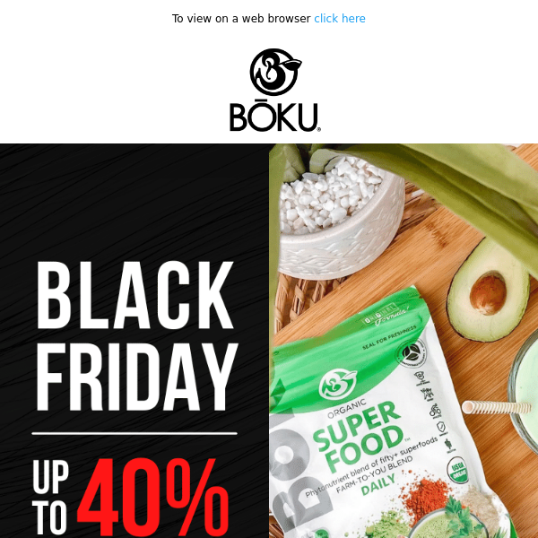 BLACK FRIDAY: Save up to 40%