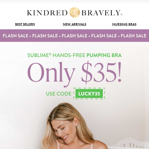 The Sublime® Hands-Free Pumping Bra: Only $35! - Kindred Bravely