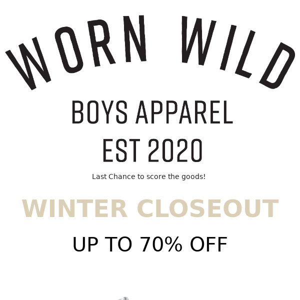 WINTER CLOSEOUT - UP TO 70% OFF