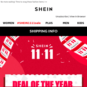 👯‍♀️ SHEIN 11.11 | You've been waiting for this for the whole year! (AD)
