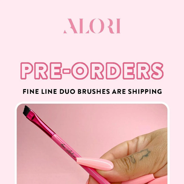 Fine Line Duo Brushes Are Shipping! 🎁💖 - Alori Collection