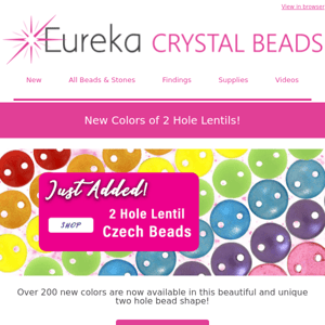 Have you ever used 2 Hole Lentil Beads?