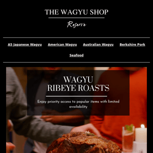 Holiday Wagyu Roasts Are Now Available!