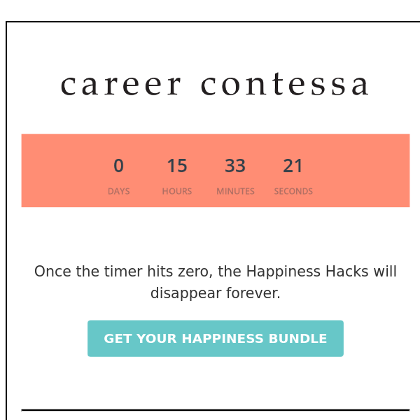 ⚠️ FINAL HOURS: Happy Hour Workbook + $45 Gift Ends Tonight
